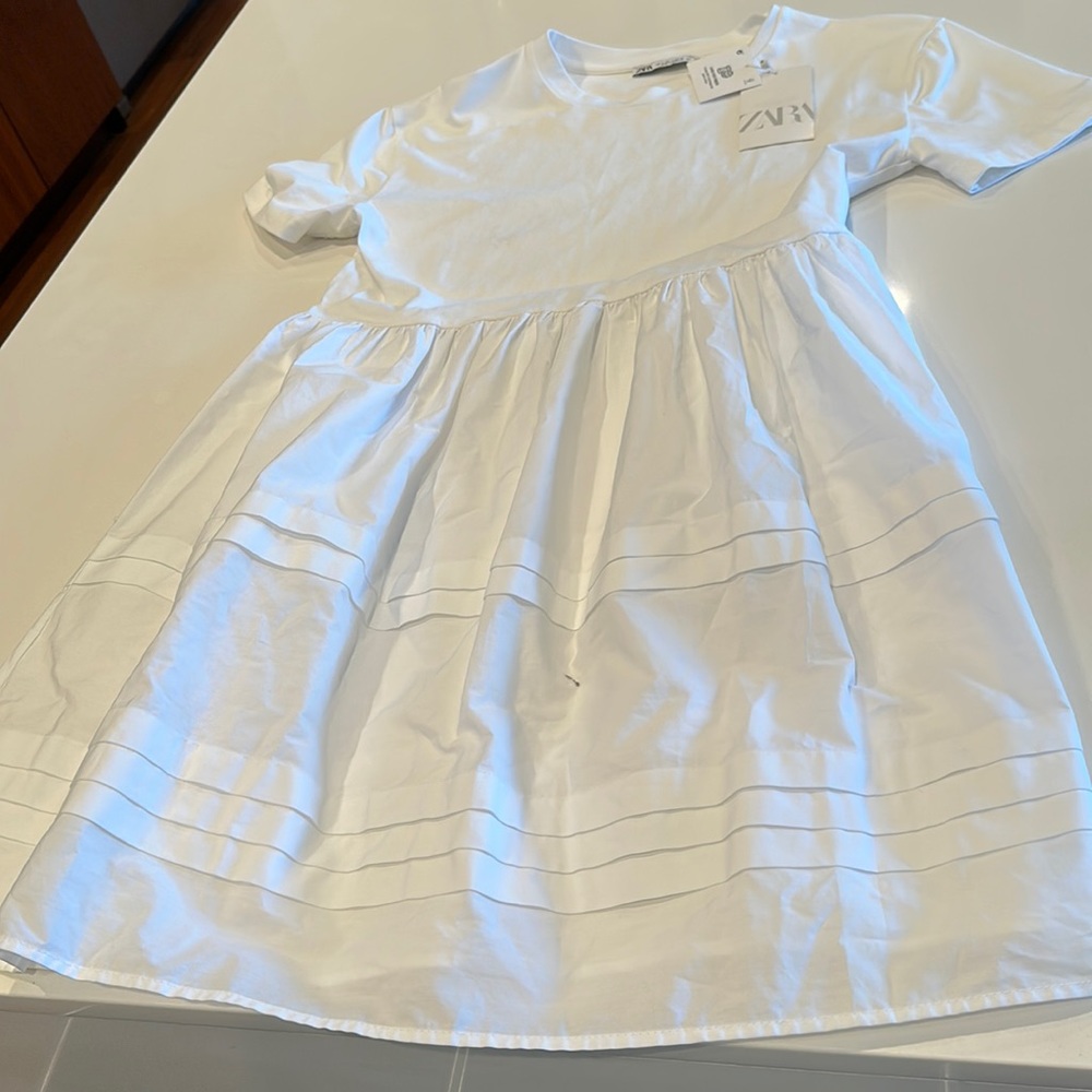 Babydoll style white Zara dress